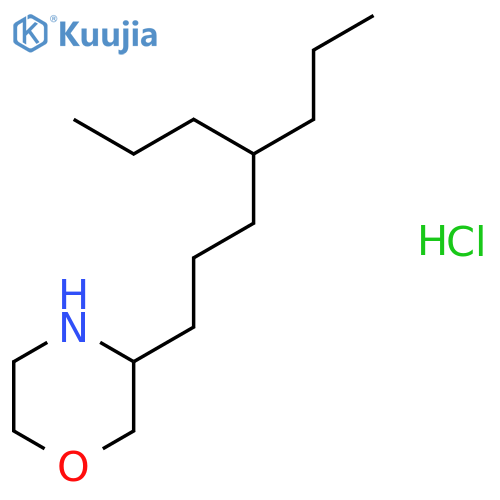 MORPHOLINE, 3-(4-PROPYLHEPTYL)-, HYDROCHLORIDE structure