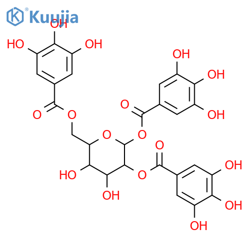 1,2,6-Trigalloyl-beta-D-glucopyranose structure
