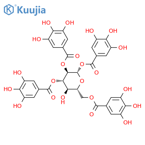 1,2,3,6-Tetragalloylglucose structure