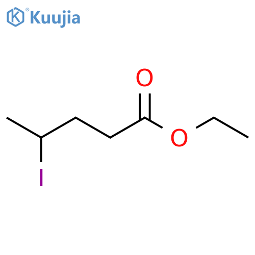 Pentanoic acid, 4-iodo-, ethyl ester structure