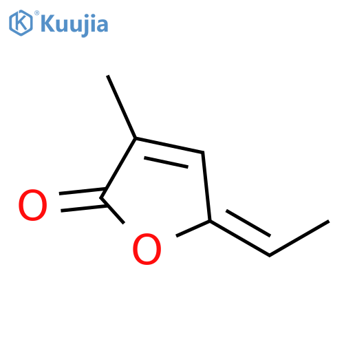 2(5H)-Furanone, 5-ethylidene-3-methyl-, (E)- structure