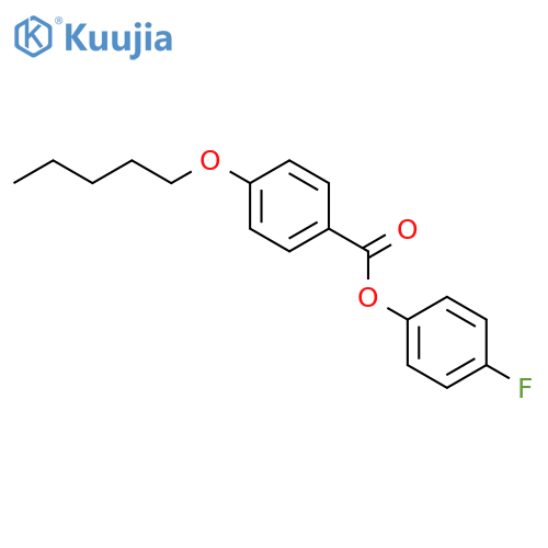 BENZOIC ACID, 4-(PENTYLOXY)-, 4-FLUOROPHENYL ESTER structure