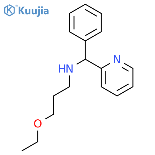 (3-Ethoxy-propyl)-(phenyl-pyridin-2-yl-methyl)-amine structure