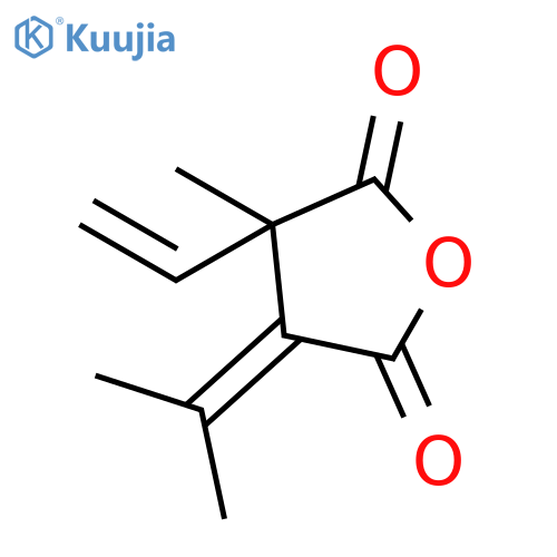 2,5-Furandione, 3-ethenyldihydro-3-methyl-4-(1-methylethylidene)- structure