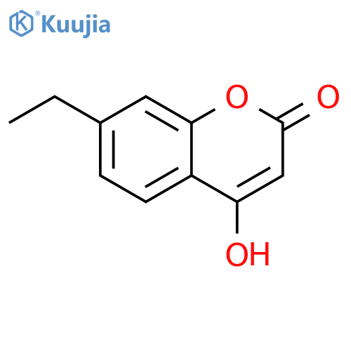 2H-1-Benzopyran-2-one, 7-ethyl-4-hydroxy- structure