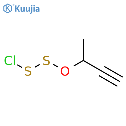 DISULFIDE, CHLORO (1-METHYL-2-PROPYNYL)OXY structure