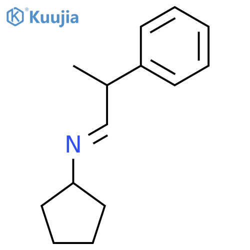 Cyclopentanamine, N-(2-phenylpropylidene)- structure