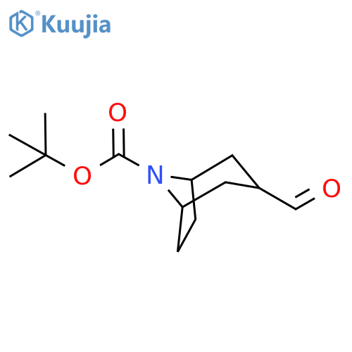 Tert-butyl 3-Formyl-8-azabicyclo3.2.1octane-8-carboxylate structure