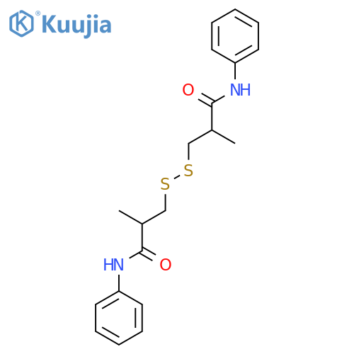 PROPANAMIDE, 3,3'-DITHIOBIS[2-METHYL-N-PHENYL- structure