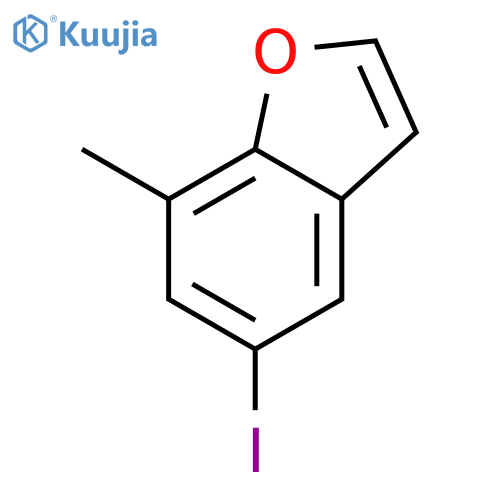 BENZOFURAN, 5-IODO-7-METHYL- structure