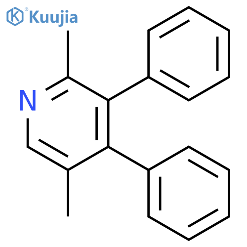 Pyridine, 2,5-dimethyl-3,4-diphenyl- structure