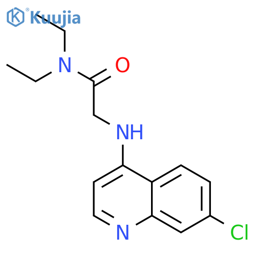 N~2~-(7-chloroquinolin-4-yl)-N,N-diethylglycinamide structure