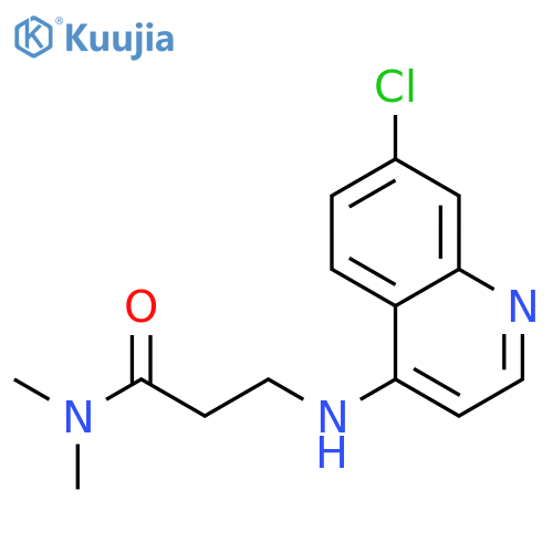Propanamide,3-[(7-chloro-4-quinolinyl)amino]-N,N-dimethyl- structure