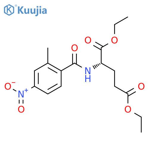 L-Glutamic acid, N-(2-methyl-4-nitrobenzoyl)-, diethyl ester structure