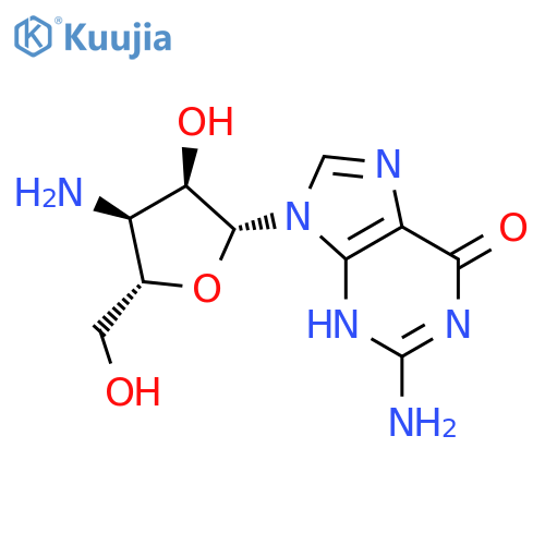 3'-amino-3'-deoxyguanosine structure