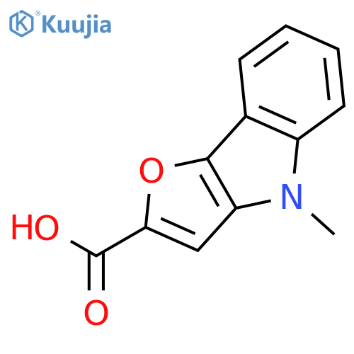 4H-Furo[3,2-b]indole-2-carboxylic acid, 4-methyl- structure