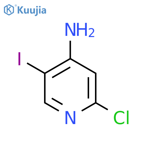 2-Chloro-5-iodo-4-pyridinamine structure