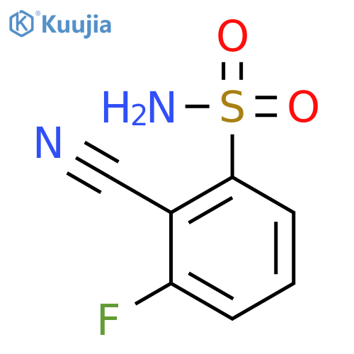 2-cyano-3-fluorobenzene-1-sulfonamide structure