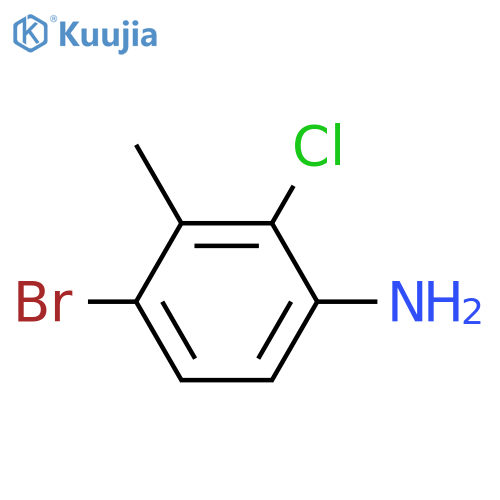 BENZENAMINE, 4-BROMO-2-CHLORO-3-METHYL- structure