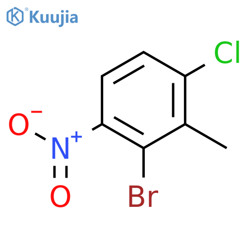 2-Bromo-4-chloro-3-methyl-1-nitrobenzene structure
