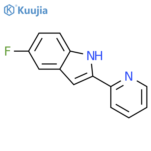 1H-Indole, 5-fluoro-2-(2-pyridinyl)- structure