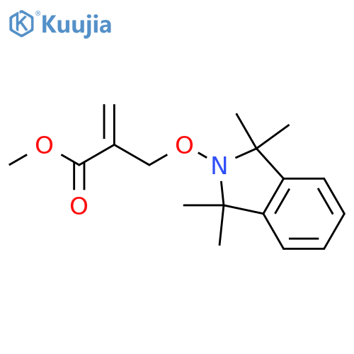 2-Propenoic acid,2-[[(1,3-dihydro-1,1,3,3-tetramethyl-2H-isoindol-2-yl)oxy]methyl]-, methylester structure