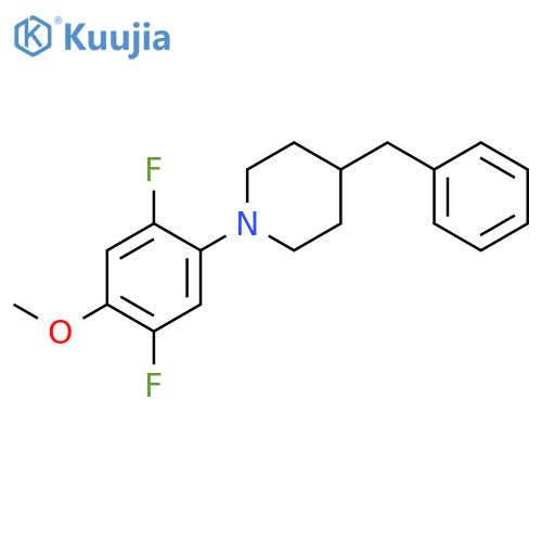 Piperidine, 1-(2,5-difluoro-4-methoxyphenyl)-4-(phenylmethyl)- structure