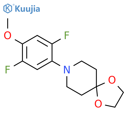 1,4-Dioxa-8-azaspiro[4.5]decane, 8-(2,5-difluoro-4-methoxyphenyl)- structure