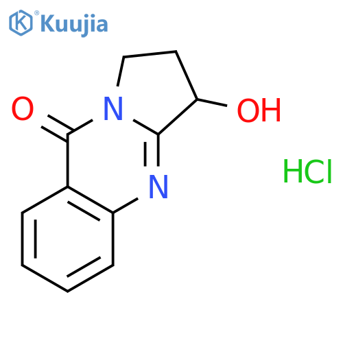 3-hydroxy-2,3-dihydropyrrolo[2,1-b]quinazolin-9(1H)-one hydrochloride (1:1) structure