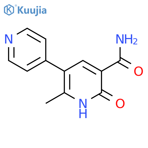 2-Methyl-6-oxo-1,6-dihydro-[3,4'-bipyridine]-5-carboxamide structure