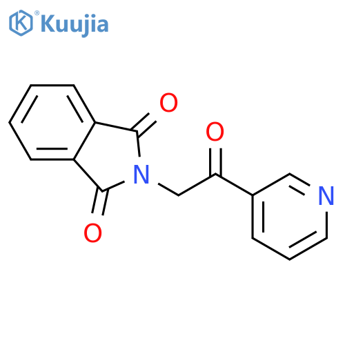 2-2-Oxo-2-(pyridin-3-yl)ethyl-2,3-dihydro-1h-isoindole-1,3-dione structure