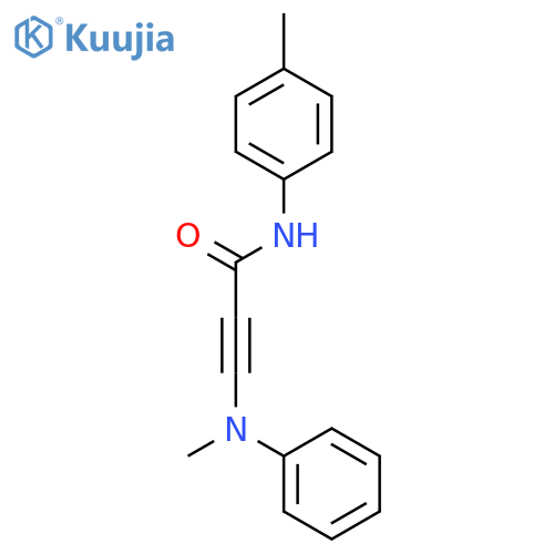 2-PROPYNAMIDE, N-(4-METHYLPHENYL)-3-(METHYLPHENYLAMINO)- structure