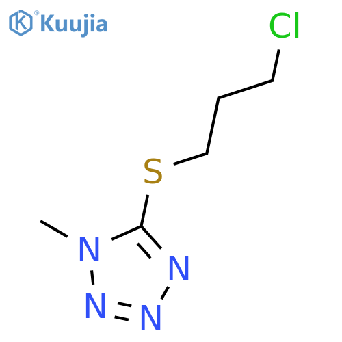 1H-Tetrazole, 5-[(3-chloropropyl)thio]-1-methyl- structure