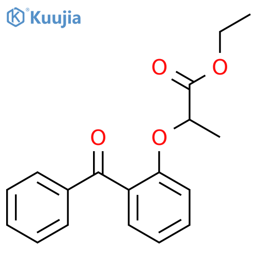 PROPANOIC ACID, 2-(2-BENZOYLPHENOXY)-, ETHYL ESTER structure