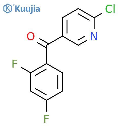 2-Chloro-5-(2,4-difluorobenzoyl)pyridine structure