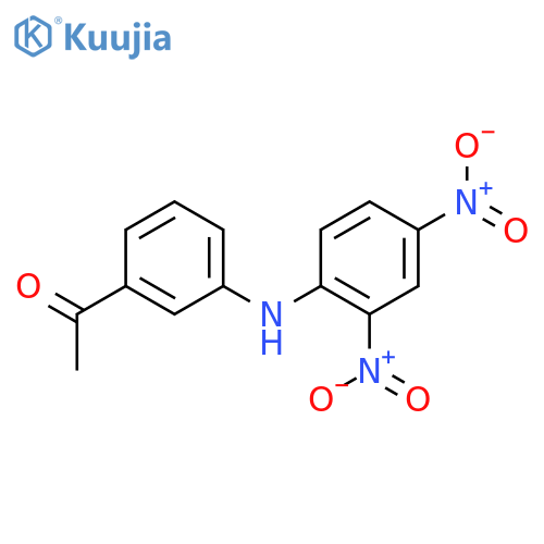 Ethanone, 1-[3-[(2,4-dinitrophenyl)amino]phenyl]- structure