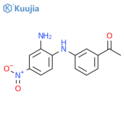Ethanone, 1-[3-[(2-amino-4-nitrophenyl)amino]phenyl]- structure