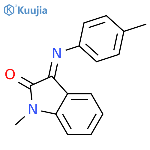 1-methyl-3-[(4-methylphenyl)imino]-1,3-dihydro-2H-indol-2-one structure