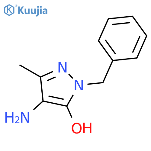 1H-Pyrazol-5-ol,4-amino-3-methyl-1-(phenylmethyl)- structure