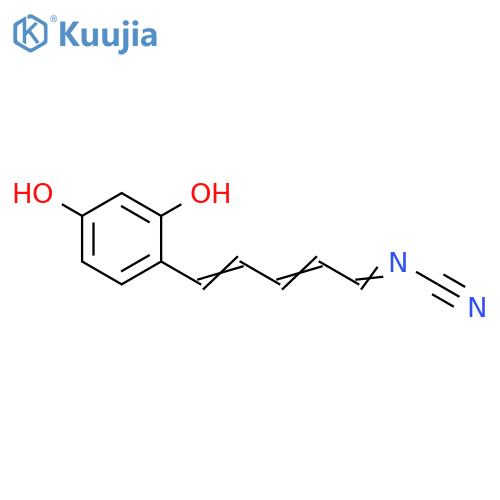 Cyanamide,[5-(2,4-dihydroxyphenyl)-2,4-pentadienylidene]- (8CI) structure