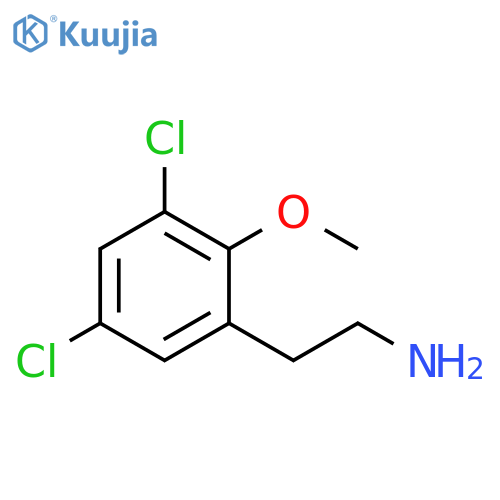 2-(3,5-dichloro-2-methoxyphenyl)ethan-1-amine structure
