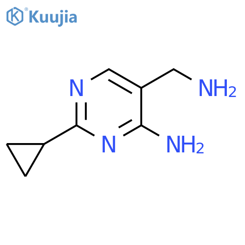 (2-cyclopropyl-4-imino-1,4-dihydropyrimidin-5-yl)methanamine structure