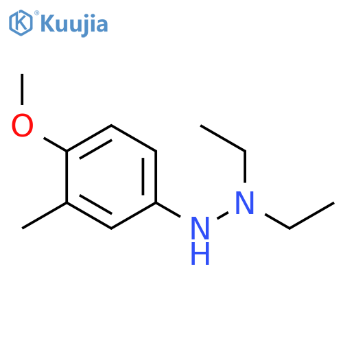 Hydrazine,1,1-diethyl-2-(4-methoxy-3-methylphenyl)- structure