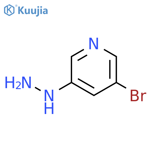 (5-bromo-3-pyridyl)hydrazine structure