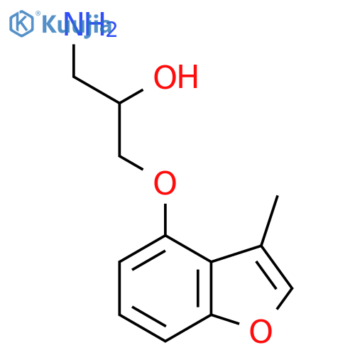 1-Amino-3-((3-methylbenzofuran-4-yl)oxy)propan-2-ol structure