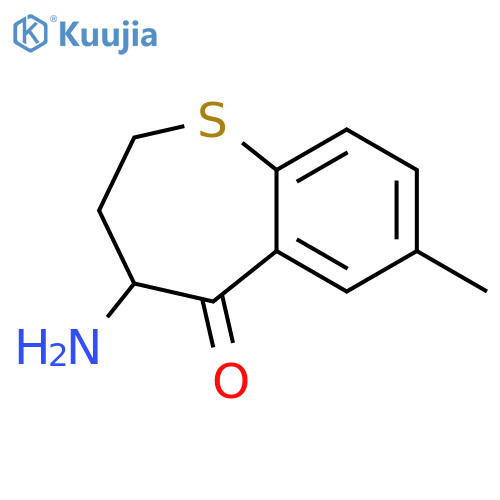 1-Benzothiepin-5(2H)-one,4-amino-3,4-dihydro-7-methyl-(8CI) structure