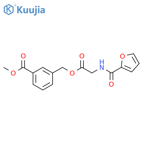 3-{2-[(Furan-2-carbonyl)-amino]-acetoxymethyl}-benzoic acid methyl ester structure