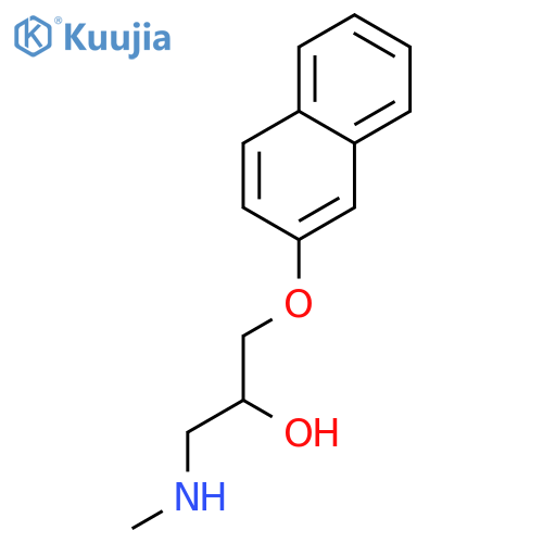 1-(methylamino)-3-(naphthalen-2-yloxy)propan-2-ol structure