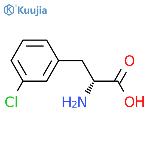 (R)-2-amino-3-(3-chlorophenyl)propanoic acid structure