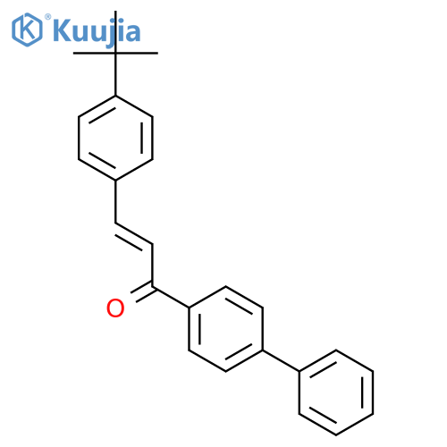 2-Propen-1-one, 1-[1,1'-biphenyl]-4-yl-3-[4-(1,1-dimethylethyl)phenyl]- structure